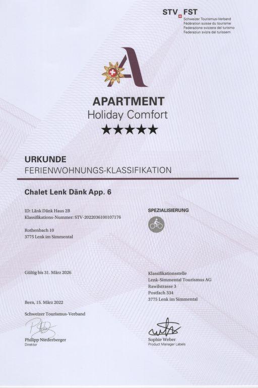 Chalet Lenk Dänk App. 6